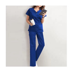 Unisex Soft Woven Rayon <b>Scrubs</b> Hospital-Grade Breathable for <b>Scrubs</b> Set Elasticity Custom Logo <b>Plus</b> <b>Size</b> Workwear Doctors - Product Image 3