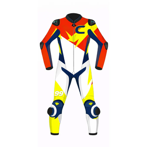 Traje de Motociclismo Personalizado Unisex de Cuero Vacuno/Canguro, Mono de Carreras, Impermeable, de Secado Rápido, con Certificación CE - Product Image 1
