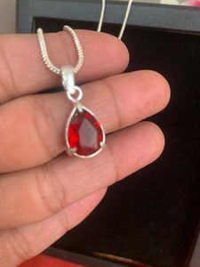 Collar de Plata de Primera Calidad con Circonita Roja, Estilo Alemán de Lujo, para Mujer, Joyería de Moda, Venta al por Mayor - Product Image 3