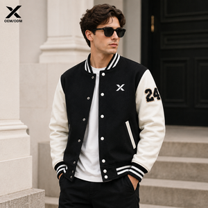 X Sports City Men’s Classic Letterman Varsity Jacket - Premium Casual College Bomber Coat for Sports & Streetwear Fashion - Product Image 3