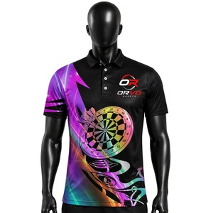 Maillot de fléchettes personnalisé ORVO SPORTS, chemise décontractée, impression par sublimation, motif 3D, unisexe, 100% polyester, séchage rapide, respirant - Product Image 5