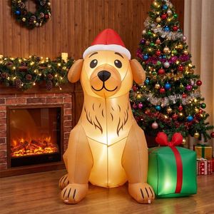 Cane Gonfiabile Natalizio Golden Retriever da 1,5 Metri per Decorazione Esterna del Giardino - Product Image 3