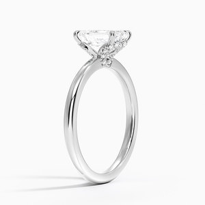 BOJ <b>Ring</b> 0101 <b>Emerald</b> Cut 925 <b>Silver</b> Halo Stone Prong Setting Solitaire Diamond <b>Ring</b> 2ct D Color VVS1 Moissanite GRA Certified - Product Image 2