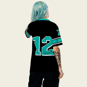 Maillot de football personnalisé brodé, en polyester, séchage rapide, coupe ample, style football américain, vente en gros USA - Offre Spéciale - Product Image 2