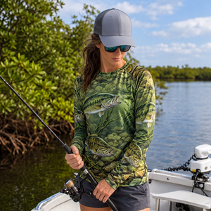 Camisetas de Pesca en Agua Salada Personalizadas para Mujer con Impresión por Sublimación, Corte Atlético para Equipos de Pesca en Alta Mar - Product Image 5