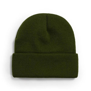 Bonnet en acrylique 100% pour l'hiver, bonnet décontracté pour adultes, bonnet uni - Product Image 2