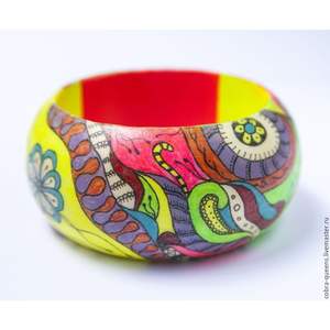 Bracelets en bois classiques faits à la main, accessoire culturel - Product Image 1