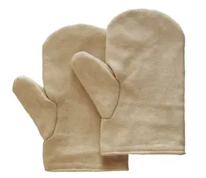 Heat Resistant Terry Cotton Glove Heavy Duty Terry Mitten Cotton Double Palm Mitten Gloves