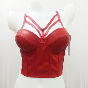 Corsé de Cuero Genuino Transpirable para Mujer, Top Corto Gótico Moldeador de Cuerpo, Bralette 2026 - Product Image 1