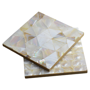 ชุดจานรองแก้วหินอ่อนและหินธรรมชาติ ของตกแต่งบ้าน สำหรับโต๊ะอาหารและร้านอาหาร ดีไซน์สี่เหลี่ยมแบน - Product Image 5