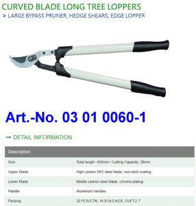 กรรไกรตัดแบบ DIY พร้อมใบมีดเหล็กคาร์บอน ความจุการตัด 38 มม. ด้ามจับ TPR - Product Image 2