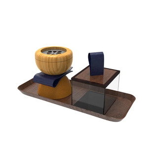 Juego de quemador de incienso HeritageNoor, soporte de incienso de madera artesanal con bandeja, diseño árabe clásico para una decoración elegante del hogar. - Product Image 6