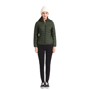 Puffer <b>Jackets</b> <b>Zipper</b> Closure <b>Women</b> Puffer <b>Jacket</b> with Pockets Custom Logo Design Stylish Puffer <b>Jackets</b> - Product Image 4