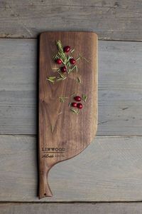 Planche à découper en bois artisanale de luxe écologique et durable de qualité supérieure, forme rectangulaire, passe au lave-vaisselle, marque H CRAFT - Product Image 2