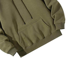 High Quality Cotton Oversize Hoodie <b>Thick</b> <b>Fleece</b> Drop Shoulder Plain Blank Warm Quick Dry Hoodie - Product Image 2