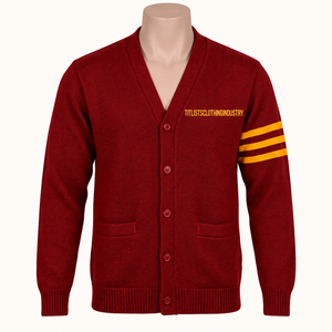 Ajoutez vos pulls personnalisés de haute qualité à col en V pour les logos des sororités/fraternités/écoles/collèges/universités, cardigans tricotés - Product Image 2
