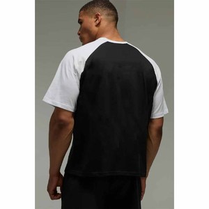 Custom <b>High</b> Quality Men Luxury Heavy 100% Cotton Oversize <b>T</b> <b>Shirt</b> Blank Mock <b>Neck</b> Heavyweight Oversized <b>T</b> <b>Shirt</b> - Product Image 4