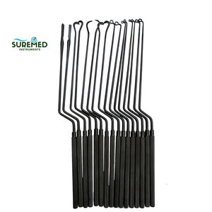 Juego de 16 Curetas Neuroquirúrgicas Pituitarias Hardy, Instrumentos Microquirúrgicos Transesfenoidales Tipo Bayoneta para Neurocirugía CON CAJA - Product Image 3