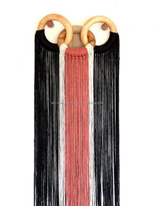 Nouvelle tapisserie bohème en coton tissée à la main avec franges dégradées et cadre en bois pour la décoration murale du salon et de la chambre - Product Image 6