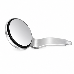 HD #4 Double-Sided Dental Mirror European Simple Stem Stainless Steel Mirror ZETOMED PRO - Product Image 1