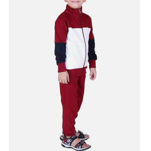 Ensemble de jogging décontracté haut de gamme pour adultes, couleur contrastée, pour la maternité |   Survêtement de performance blanc et bordeaux |   Vêtements de sport pour l'entraînement athlétique - Product Image 4