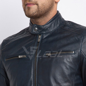 แจ็คเก็ตหนังไซส์ใหญ่สำหรับขายส่ง แจ็คเก็ตหนังสำหรับใช้งานกลางแจ้ง แจ็คเก็ตหนังคอตั้งสำหรับผู้ชาย แจ็คเก็ตหนังฤดูหนาว - Product Image 6