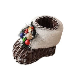 Stylish Tabletop <b>Wreath</b> Ornament Rattan Decorate <b>Christmas</b> Festival Supply Eco Friendly Party Pro Edition Series Design - Product Image 1