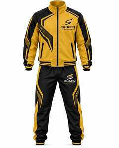 Ensemble de survêtement sportif unisexe SHAFIQ SPORTS, vêtements de sport, extensible dans quatre directions, léger, design 2-en-1 - Product Image 4