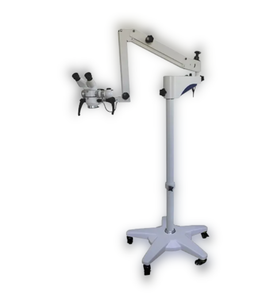 Microscopio Quirúrgico Ginecológico Binocular con Soporte de Piso, Enfoque Manual, Fuente de Luz Eléctrica, Pantalla LCD, Soporte OEM - Product Image 1