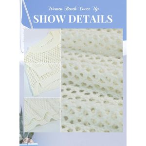 2025 Women's <b>Long</b> <b>Sleeve</b> Crochet Sweaters <b>Swim</b> Beach Cover <b>Tops</b> for Fall Swimsuit Cover Ups - Product Image 2