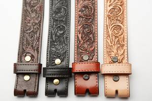 Ceinture en cuir pleine fleur à fermoir à pression, gravure UV, 100% cuir de vachette véritable, faite à la main, couleur personnalisée, style classique, cadeaux de bienvenue - Product Image 2