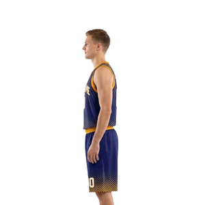 Conjunto de Uniforme de Baloncesto Personalizado para Hombre, Camiseta sin Mangas con Nombre y Número, Ribete en Contraste, Pantalones Cortos a Juego, Secado Rápido, 100% Poliéster - Product Image 6