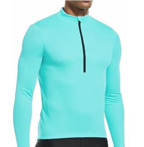 เสื้อจักรยาน เสื้อผ้ากีฬา-เสื้อแข่ง BMX MTB แบบสั่งทำพิเศษ สำหรับมอเตอร์ครอสและซูเปอร์ครอส MX แบบซิปครึ่งตัว ระบายอากาศได้ดี แขนยาว - Product Image 1