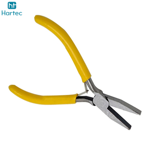 Professional Flat Nose Jewelry Pliers Durable Yellow Rubber Grip <b>Wire</b> Straightening Forming <b>Craft</b> Tool for Jewelry Making - Product Image 2