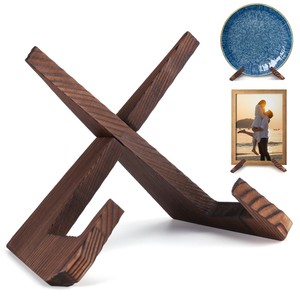 Handcrafted Teak <b>Wood</b> Display Stand 4-Tier <b>Rustic</b> Brown Wholesale - Product Image 4