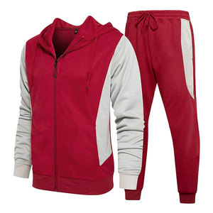 Ensemble de survêtement thermique d'hiver pour homme en polaire, personnalisable avec logo, pour entraînement professionnel, comprenant un sweat-shirt et un pantalon - Product Image 1