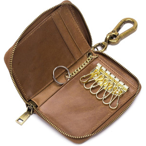 Wholesale Genuine leather key <b>holder</b> wallets chain organizer featuring durable <b>stitching</b> and premium quality hardware for sale - Product Image 1
