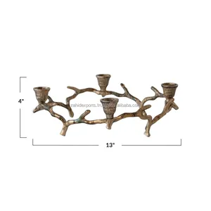Christmas Decorative Candle Holder for Holiday Home Decor Handmade Metal Candle Holder for Christmas Zahid Exports - Product Image 1