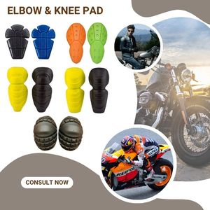Genouillères et coudières en EVA, épaisses, flexibles, légères et respirantes, protection des genoux pour la moto/le ski/le vélo/les sports de plein air - Product Image 2