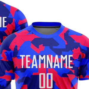 เสื้อฟุตบอลแบบกำหนดเอง เสื้อฟุตบอลแขนสั้น ระบายอากาศ แห้งเร็ว ชุดกีฬาสำหรับสโมสร ทีมฝึกซ้อม - Product Image 4