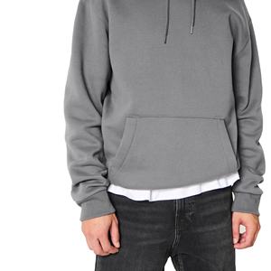 เสื้อฮู้ดผู้ชายคุณภาพสูง ผ้าฝ้าย 100% ผ้าฟลีซหนานุ่ม ออกแบบเองได้ ระบายอากาศ แห้งเร็ว สำหรับฤดูหนาว สีพื้น - Product Image 5