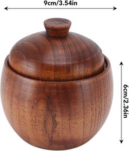 Natural Wooden Container Budget Friendly Stylish Storage <b>Box</b> for Sugar Tea Coffee and Kitchen Organization - Product Image 5