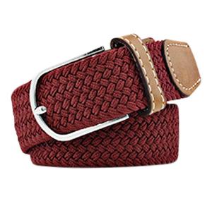 Ceinture en toile tendance avec sangle en cuir et boucle en métal de Divine International - Product Image 3