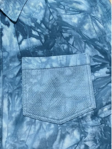 Chemise en jean unie pour homme TRIBON SPORTS, manches longues, col rabattu, style décontracté, toutes saisons, tissée, coupe ajustée, respirante, 100 % coton - Product Image 2