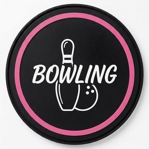 <b>Bowling</b> Elbow Pad with Pink Trim Black PP Material Universa Sports Protection All Seasons - Product Image 1