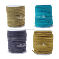 Cordon en cuir suédé plat de qualité supérieure 5 mm pour la fabrication de bijoux DIY, sacs et accessoires de mode – Tailles/couleurs personnalisées – Naturel