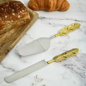 Catering Dessert Kit Metal <b>Cake</b> Knife and Server Stainless Steel <b>Slice</b> Cutter Serving Set - Product Image 3