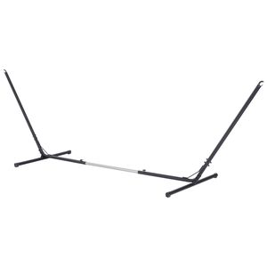 Soporte Ajustable de Metal para Hamaca, para Uso en Interiores y Exteriores, Estructura de Hierro Negro, Tela de Algodón, Portátil y Resistente - Product Image 1