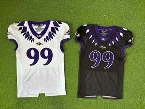 Ensemble de maillots de football américain Rexfit Sports Wholesale Eagles 23 blanc et vert, sublimés, respirants, pour hommes - Product Image 3
