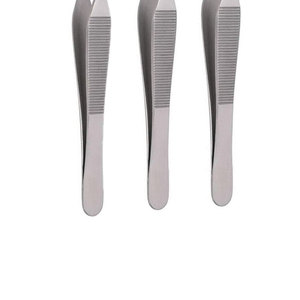 Nouvel arrivage : Ensemble d'instruments chirurgicaux manuels pour la chirurgie plastique, comprenant 3 pinces à tissus Adson 1X2 et pinces dentées de 4,75 pouces - Product Image 6